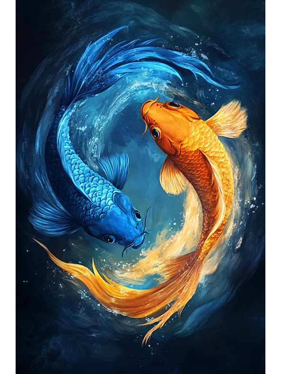 Tranh âm dương hợp nhất